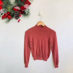 Forever 21 Dusty Pink Mock Neck Sweater